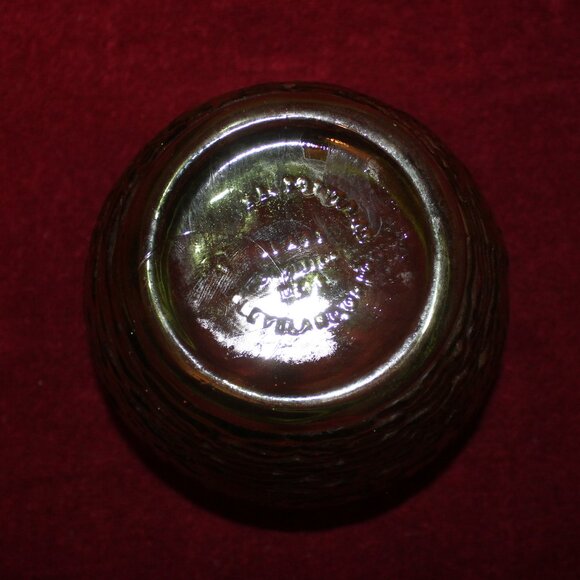 Vintage Avocado Green Texture Glass Vase/Planter National Potteries Cleveland - Picture 2 of 3